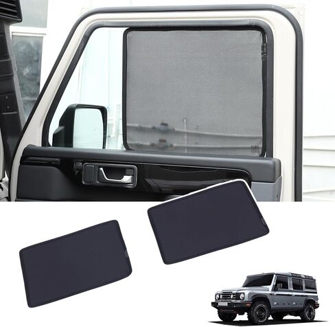Car Side Window Sunshade Compatible with INEOS Grenadier 2020-2024 2025+, Breathable Privacy Blackout Car Seat Camping Super Stretchy Mesh Window Cover (Front) in Saudi Arabia
