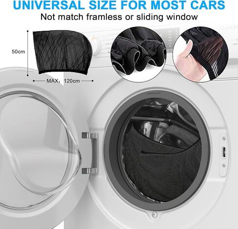 قطعتان من ظلال نوافذ السيارة لعام 2020-2025 2026 فورد إكسبلورر 6&7، مظلة نافذة خلفية جانبية شبكية قابلة للتنفس، حماية من الأشعة فوق البنفسجية للحيوانات الأليفة العائلية الصغيرة in Kuwait