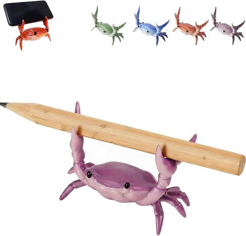Desk Crab Pen Holder, Cute Weightlifting Crab Pencil Holder for Desk, Funny & Creative Desktop Organizer for Office, Home, School Supplies(5PCS) in Saudi Arabia