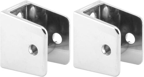 Sentry Supply 656-6413 U-Bracket for 3/4 in. Panels, Zinc Alloy, Chrome Plated with Fasteners (Single Pack) (Pack of 2) in Saudi Arabia