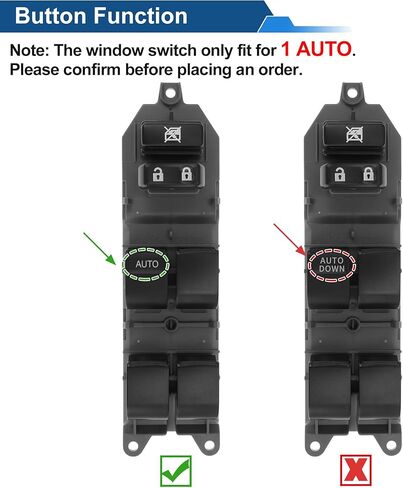X AUTOHAUX Power Window Switch for Toyota Yaris 2012-2018 Front Left Driver Side Window Control Switch No.8482052470 Black in Saudi Arabia