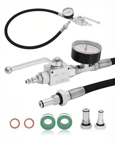 مجموعة أدوات اختبار الهواء IPR متوافقة مع Ford 6.0L/7.3L Powerstroke 1994-2007 F250/F350/F450، 5300 PSI جهاز اختبار تسرب نظام الزيت عالي الضغط in Kuwait