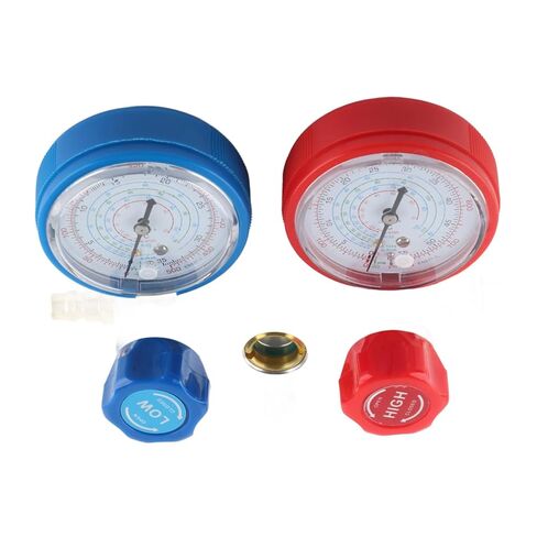 3 Way AC Diagnostic Manifold Set, Refrigerant Charging Tool Kit for R410A R22 R404, HVAC Set with 3 Charging Hoses, Pressure AC Manifold in Kuwait