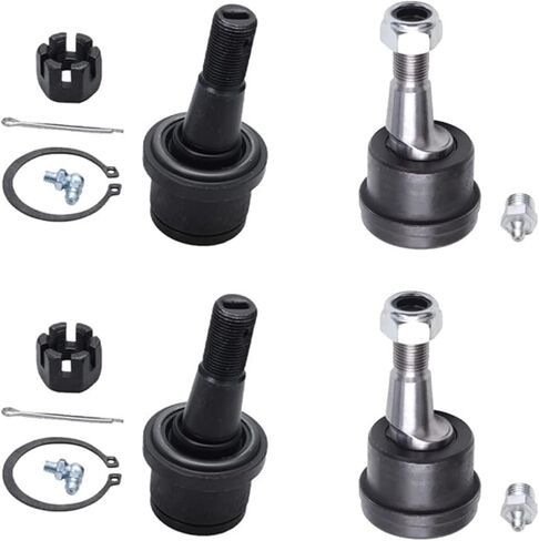 Detroit Axle - Front 4pc Ball Joints for 2005-2019 Toyota Tacoma, 4 Upper & Lower Ball Joints 2006 2007 2008 2009 2010 2011 2012 2013 2014 2015 2016 2017 2018 Replacement in Saudi Arabia