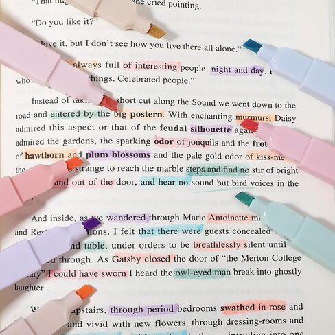 120 Pcs Aesthetic Highlighters, 12 Assorted Pastel Colors No Bleed Chisel Tip Marker Pens For Journal Bible Study Office Supplies in Saudi Arabia