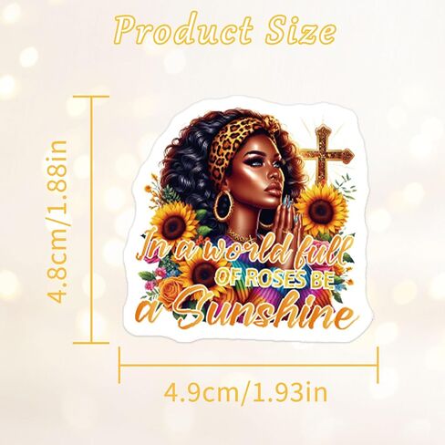 100 Pcs Black Girl Magic Vision Board Stickers, Inspirational Black Women Stickers, Motivational Prayer Board Supplies and Kit for Self Love, Faith, and Empowerment in Saudi Arabia