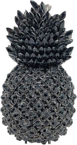 Pineapple Style Rhinestone Clutch Realistic Evening Bag Shining Crystal Purse for Cocktail Party Prom Wedding in Saudi Arabia