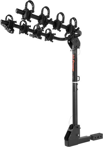 CURT 18030 Extendable Trailer Hitch Bike Rack Mount, Fits 1-1/4, 2-Inch Receiver, 2 or 4 Bicycles, Black in Saudi Arabia