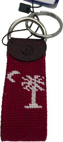 Charleston Belt Citadel Hand-stitched Needlepoint Key Fobs Genuine Leather Logo Spike Big Red Class Ring Officially Licensed in Saudi Arabia