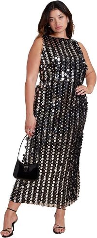 ELOQUII Women's Plus Size Paillette Maxi Dress in Saudi Arabia