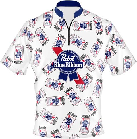 KR Strikeforce Pabst Blue Ribbon Cans Bowling Jersey in Saudi Arabia