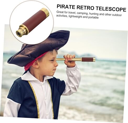DOITOOL Pirate Retro Stretch Telescope High Magnification Binoculars Manual Bag for Cosplay and Travel in Saudi Arabia