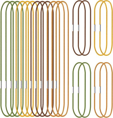 12-PCS Notebook Elastic Bands, Book Bands Elastic & Notebook Accessories - Round Nylon Jump Bands for Travelers Notebook, Students, Office to Secure Pages & Organize in Saudi Arabia