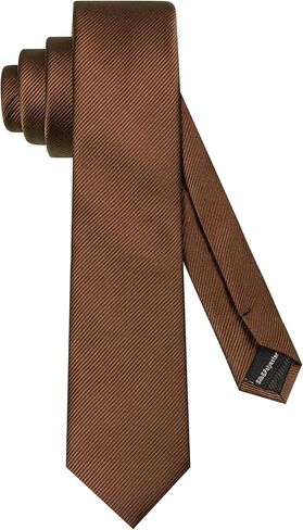 2.4" Solid Satin Skinny Ties for Men Slim Necktie and Pocket Square Tie Clip Lapel Pin Set Wedding Casual 6cm in Saudi Arabia