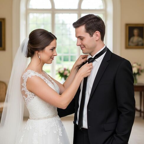 Skinny Black Tie for Women and Men, Adjustable Thin Black Tie Solid Color Slim Neck Ties for Wedding Business in Saudi Arabia