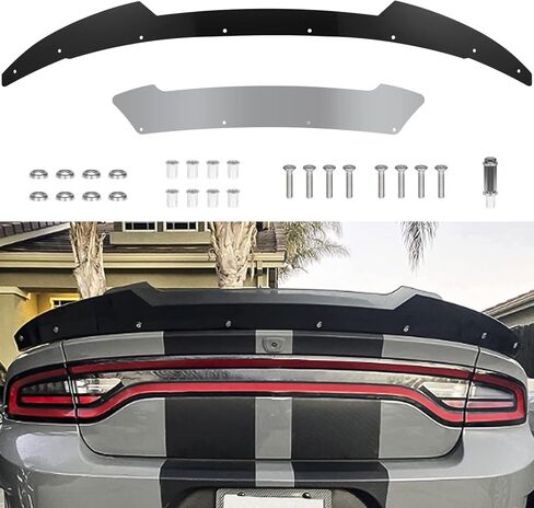 Venom V2 Wickerbill Spoiler Add-on Rear Spoiler with RivNut Tool for Dodge Charger 2015-2023 SRT Hellcat & Scat Pack in Saudi Arabia