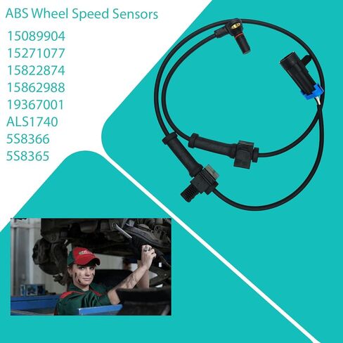 15822874 مستشعر سرعة العجلات الخلفية اليسرى واليمنى للسيارة ABS لـ Hummer H3 2006-2010 لـ Hummer H3T 2009-2010 15089904 15271077 15862988 ALS1740 5S8366 1 قطعة in Kuwait