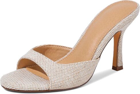 صنادل رافية بكعب منسوج للنساء سهلة الارتداء بكعب صغير - مقدمة مفتوحة، إسبادريل، صيفي، فستان، كاجوال in Kuwait