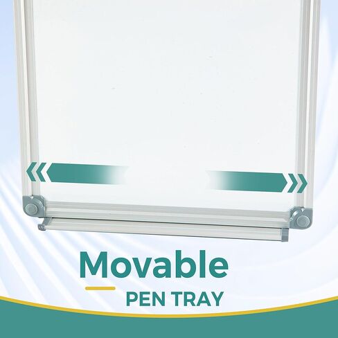 لوحة مسح جافة مغناطيسية مقاس 32 بوصة × 8 بوصة، لوحة بيضاء نحيفة طويلة للجدار، لوحة قائمة مهام عمودية ضيقة ونحيفة لمقصورة المكتب والمطبخ والمنزل، لوحة مذكرة صغيرة محمولة، إطار فضي in Kuwait