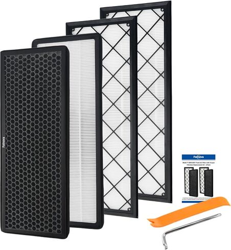 متوافق مع Tesla Model 3 Model Y 2016-2025 Highland Juniper Premium HEPA Cabin Air Filter Kit الكربون المنشط 5 طبقات - يتضمن أدوات ودليل التثبيت (عبوتان) in Kuwait