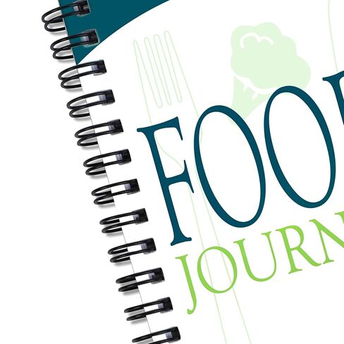 ATDAWN Food Journal/Food Diary/Diet Journal Notebook, 120 pages - 3 1/2" x 5 1/4" Durable Thick Translucent Cover, Wire-O Binding in Saudi Arabia