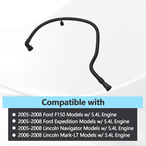 Fuel Vapor Vacuum Tube Compatible with Ford F150 Expedition Lincoln Navigator 2005-2008, Mark-LT 2006-2008 w/ 5.4L Engine Replaces 5L3Z-9D289-A in Saudi Arabia