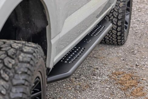 Rough Country OV2 Running Boards for Ford F-150/Lightning, F-250/F-350 SuperDuty (2015-2026) CrewCab - Contoured Side Step Bars, Easy Bolt-On Install in Saudi Arabia