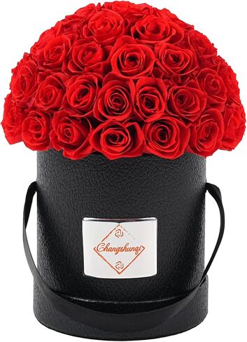 Changshunqi Flowers Roses Forever Gifts for Women - 49 Preserved Flowers Real Roses Birthday Flower Gifts for Delivery Women Wife Mother Eternal Rose for Valentines Mothers Day Gift for Mom Grandma in Saudi Arabia
