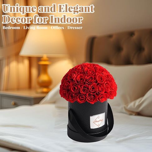 Changshunqi Flowers Roses Forever Gifts for Women - 49 Preserved Flowers Real Roses Birthday Flower Gifts for Delivery Women Wife Mother Eternal Rose for Valentines Mothers Day Gift for Mom Grandma in Saudi Arabia