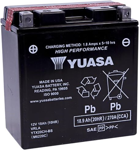 Yuasa Battery YTX20CH-BS - (YUAM6220C) in Saudi Arabia