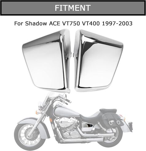 غطاء هدية جانبي للبطارية PSLER لـ Shadow ACE VT750 VT400 1997-2003 (كروم) in Saudi Arabia