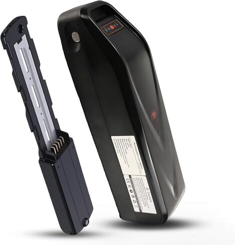 بطارية الدراجة الإلكترونية 48 فولت 15.6 أمبير في الساعة، استبدال ليثيوم أيون مع حماية BMS، منفذ USB وقفل المفتاح، حامل عالمي للدراجات الكهربائية، الدراجة الجبلية in Kuwait