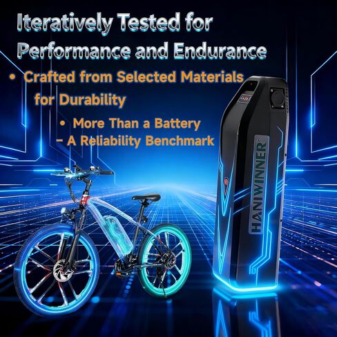 بطارية الدراجة الإلكترونية 48 فولت 15.6 أمبير في الساعة، استبدال ليثيوم أيون مع حماية BMS، منفذ USB وقفل المفتاح، حامل عالمي للدراجات الكهربائية، الدراجة الجبلية in Kuwait