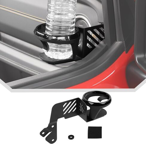 JeCar Front Door Cup Holder Fit for 2018-2024 2025 Up Jeep Wrangler JL JLU Gladiator JT (Driver Side) in Saudi Arabia