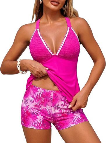 DaiLiWei Tankini المايوه للنساء قطعتين ثوب السباحة التحكم في البطن متواضع فلوي فستان السباحة الدعاوى السراويل رفع 2026 in Kuwait