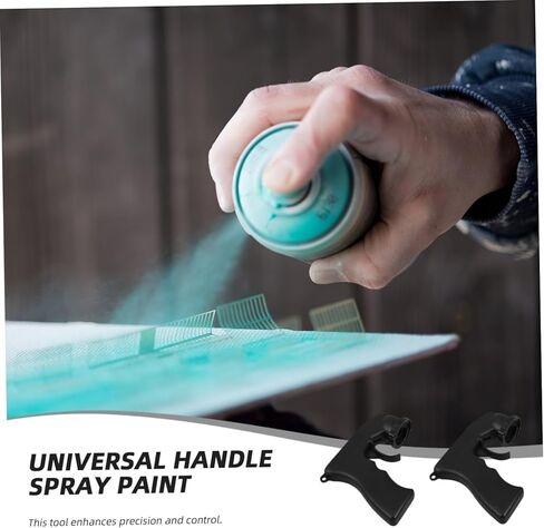 DOITOOL Portable Spray Paint Handle for Aerosol Cans Ergonomic Plastic Grip Attachment for Comfortable Trigger Control Even Coating Quick Painting 5.31X5.31 Inches in Saudi Arabia