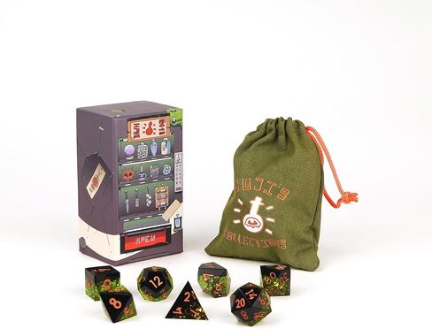 VHS Dice - Spirit Dice Set for Tabletop RPGs, Retro-Inspired Gaming Dice with Unique Designs from The World of Obojima in Saudi Arabia