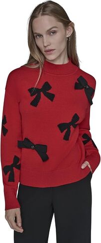 Karl Lagerfeld Women's Cold Weather Mock Neck Essential Soft Sweater in Saudi Arabia