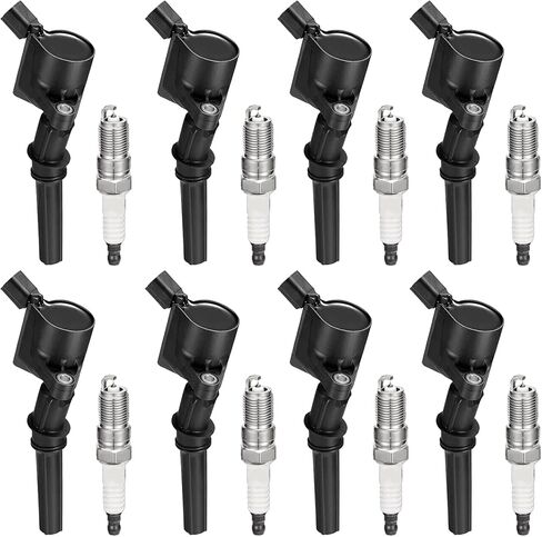8Pcs DG508 Ignition Coil Pack and SP479 Iridium Spark Plug Compatible with Ford Expedition F150 F250 F350 Explorer Excursion E150 E250 E350 Crown Victoria Mustang Lincoln 4.6L 5.4L in Saudi Arabia