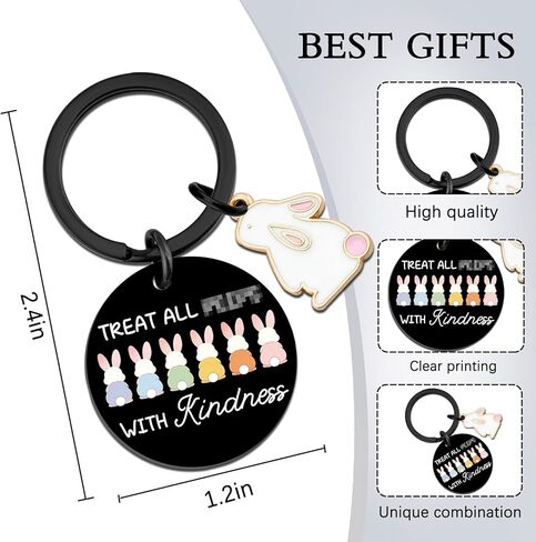Easter Gifts for Teens Easter Basket Stuffers for Teens Adults Kids Easters Bunny Decorations Keychain Peeps Decorations Easters Decor Keyring in Saudi Arabia