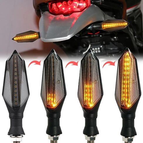 36-60V Electric Scooter LED Turn Signal Lights, Flowing Turn Signal Lights, Waterproof LED Lights, Suitable for Motorcycle and Off-Road Vehicle Modification Parts in Saudi Arabia