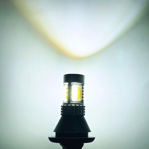 3157 Error Free Dual Color Switchback DRL LED Turn Signal Light Bulbs No Hyper Flash Built-in Resistors All in One, White/Amber Yellow, Pack of 2 in Kuwait