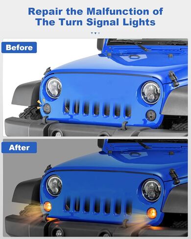 مقبس ضوء إشارة الانعطاف متوافق مع Jeep JK JKU 2007-2018، قابس لمبة مصباح ركن السيارة الأمامي، قطعتان in Saudi Arabia