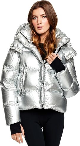 SAM., Jordy جاكيت مبطن - نسائي، فضي، M in Kuwait