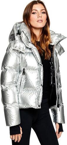 SAM., Jordy جاكيت مبطن - نسائي، فضي، M in Kuwait