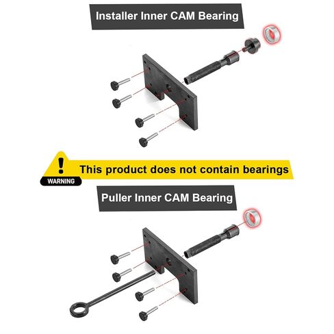 Mofun Inner Camshaft Bearing Installer and Remover Tool Compatible with Harley M8 Touring Street Electra Road Glide Road King 2017-2025, Fit Softail Trike Models, Black in Saudi Arabia