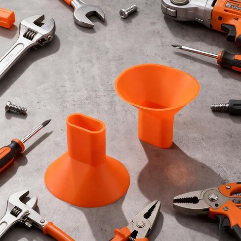 2 Pcs Flexible UTV Oil Funnel Foldable Silicone Oil Drain Change Funnel for Automotive, Cars, ATVs, Motorcycles, Boats and Trucks in Saudi Arabia