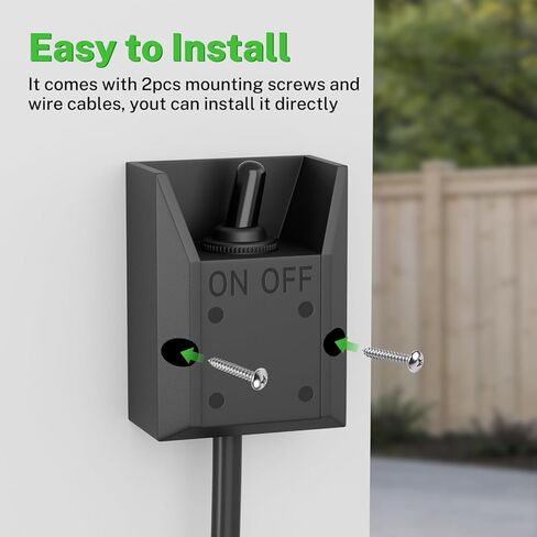 FIRMERST 12V 30A IP67 مفتاح تبديل مقاوم للماء، مثبت على السطح محمي، سلك مسبق 14AWG، أضواء المقطورة/قارب/دراجة نارية LED in Kuwait