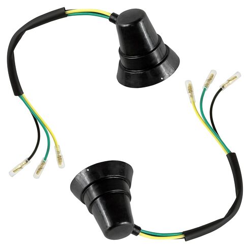 Caltric 2X Headlight Socket Cord Compatible with Yamaha Banshee 350 YFZ350 1987 1988 1989 1990 1991 1992 1993 1994 1995 in Saudi Arabia