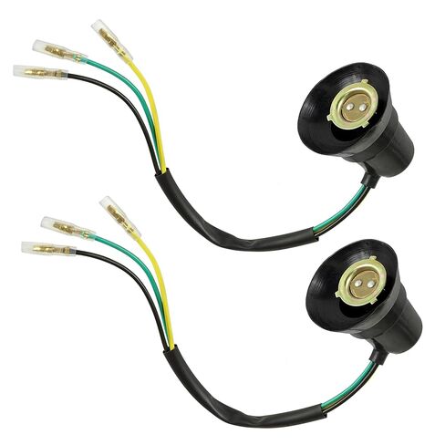 Caltric 2X Headlight Socket Cord Compatible with Yamaha Banshee 350 YFZ350 1987 1988 1989 1990 1991 1992 1993 1994 1995 in Saudi Arabia